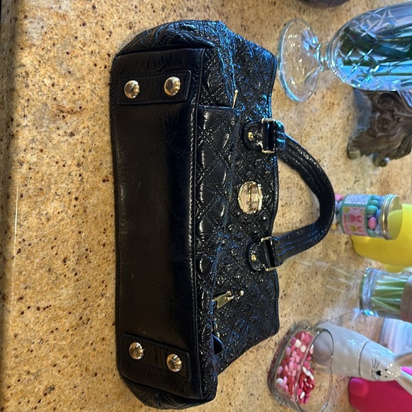 Marc Jacobs black quilted leather hobo satchel with gold hardware. - Picture 5 of 10